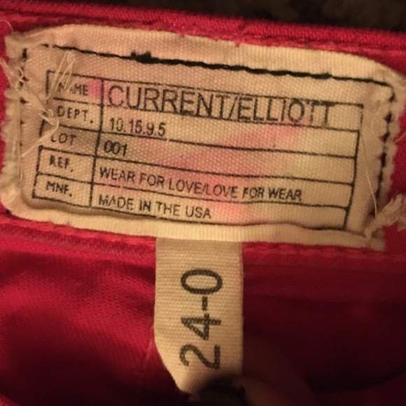 Current/Elliot Hot Pink Skinny Jeans, 24 - Picture 3 of 4